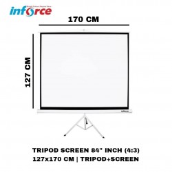 InForce Tripod Screen Projector 84" 4:3