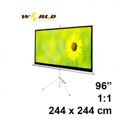 WORLD Tripod Screen 96" 1:1 244x244cm