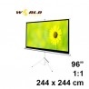 WORLD Tripod Screen 96" 1:1 244x244cm