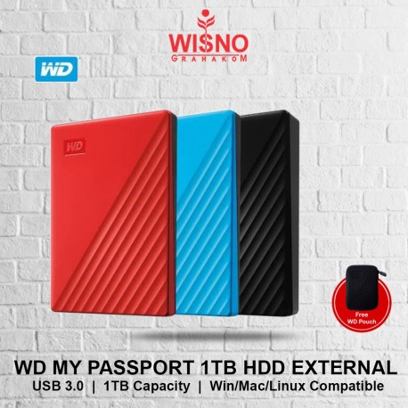 WD My Passport 1TB - HDD Eksternal