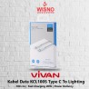 KABEL DATA VIVAN KCL100S Type C To Lighting