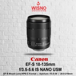 Canon EF-S 18-135mm f3.5-5.6 IS NANO USM Lensa Original