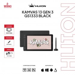 Huion Kamvas 13 Gen 3 Pen Tablet Display Garansi Resmi