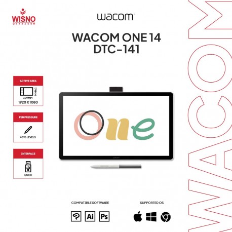 Wacom One 14  DTC141 Creative Pen Display