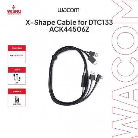 X-Shape Cable for DTC133 Wacom