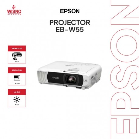 Proyektor Epson EB-W55 4000 Lumens WXGA