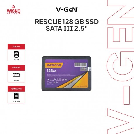 V-Gen RESCUE 128 GB SSD SATA III 2.5"