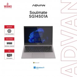 Laptop ADVAN Soulmate Celeron N4020 4GB/128GB (upgradable) 14" HD