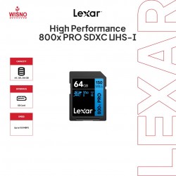 Lexar 64GB Professional UHS-I SDXC Memory Card GARANSI RESMI