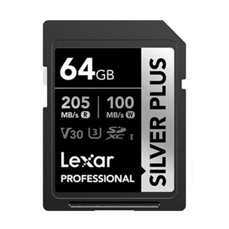 Lexar Professional Silver Plus SDXC UHS-I V30 64GB