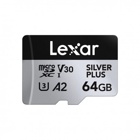 Lexar Professional Silver Plus MicroSDXC UHS-I A2 V30 64GB
