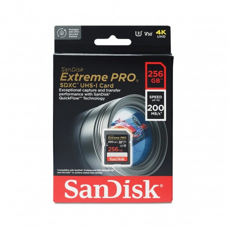 SD Sandisk Extreme Pro 256GB/200MB