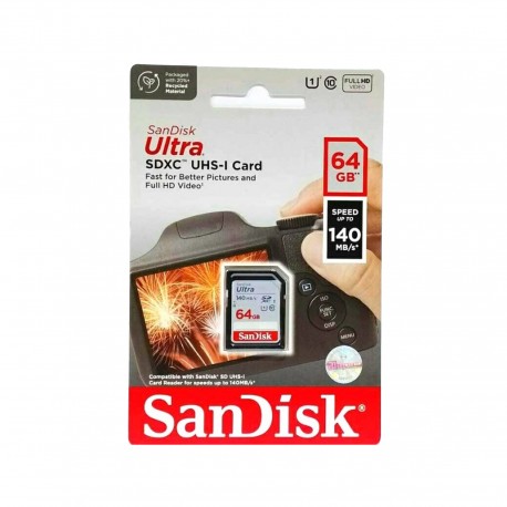 SD SANDISK ULTRA 64GB/140
