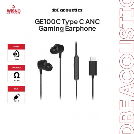 dbE GE100C Type C ANC Gaming Earphone