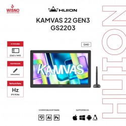 Huion Kamvas 22 Gen3 GS2203 2.5K 90 Hz